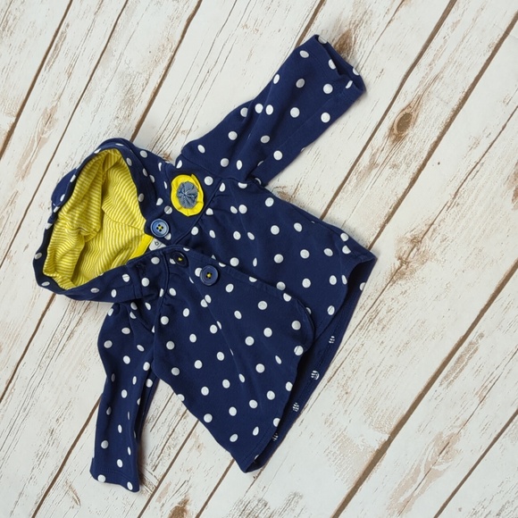 Carter's Navy/White Polka Dot Jacket 6M - Picture 2 of 7